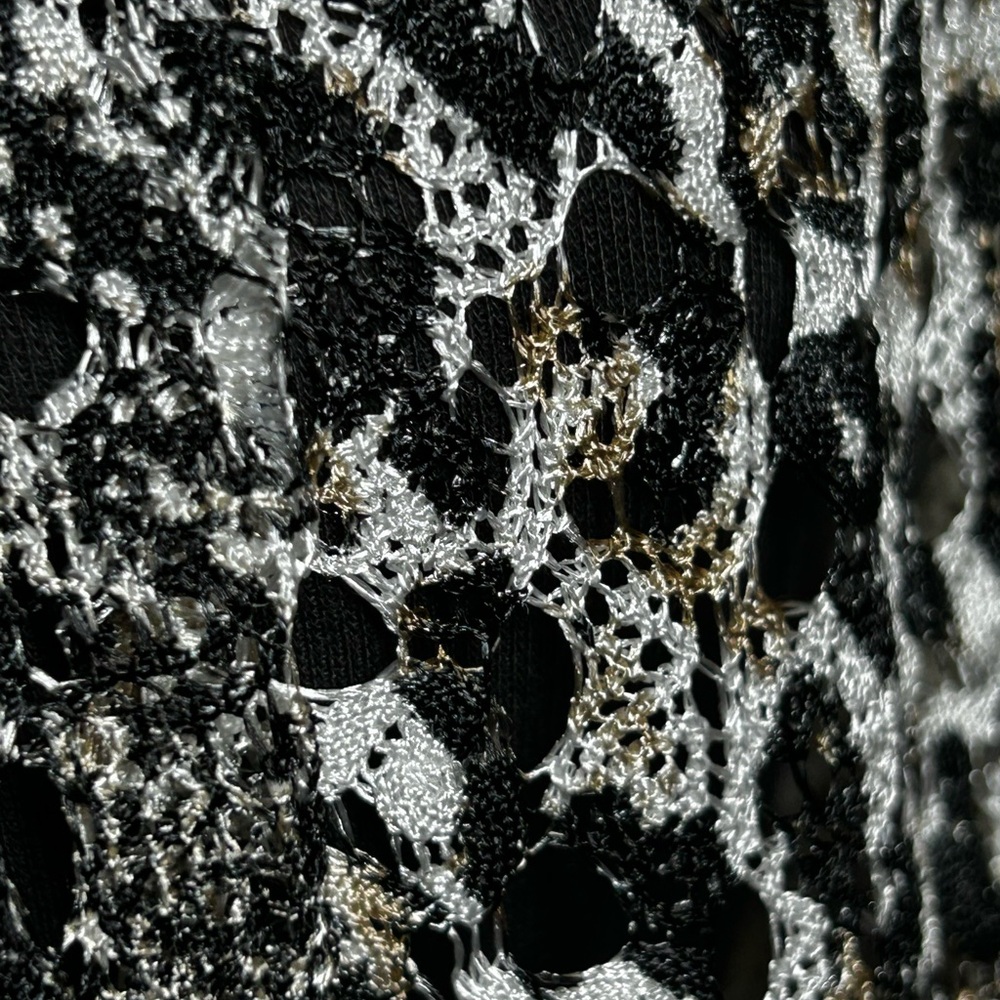 Ruby Rd. Monochrome Open-Front Cardigan - Picture 3 of 8